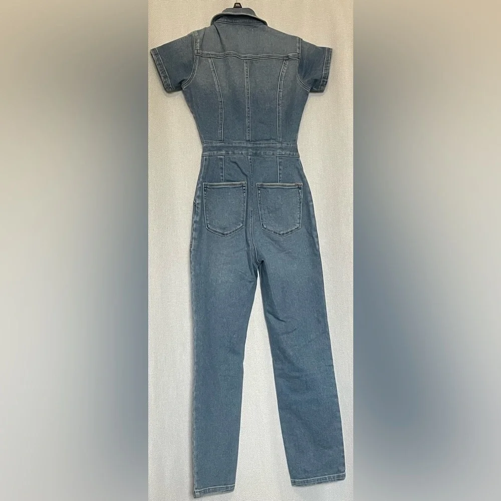 Good American denim jumpsuit - Picture 3 of 8